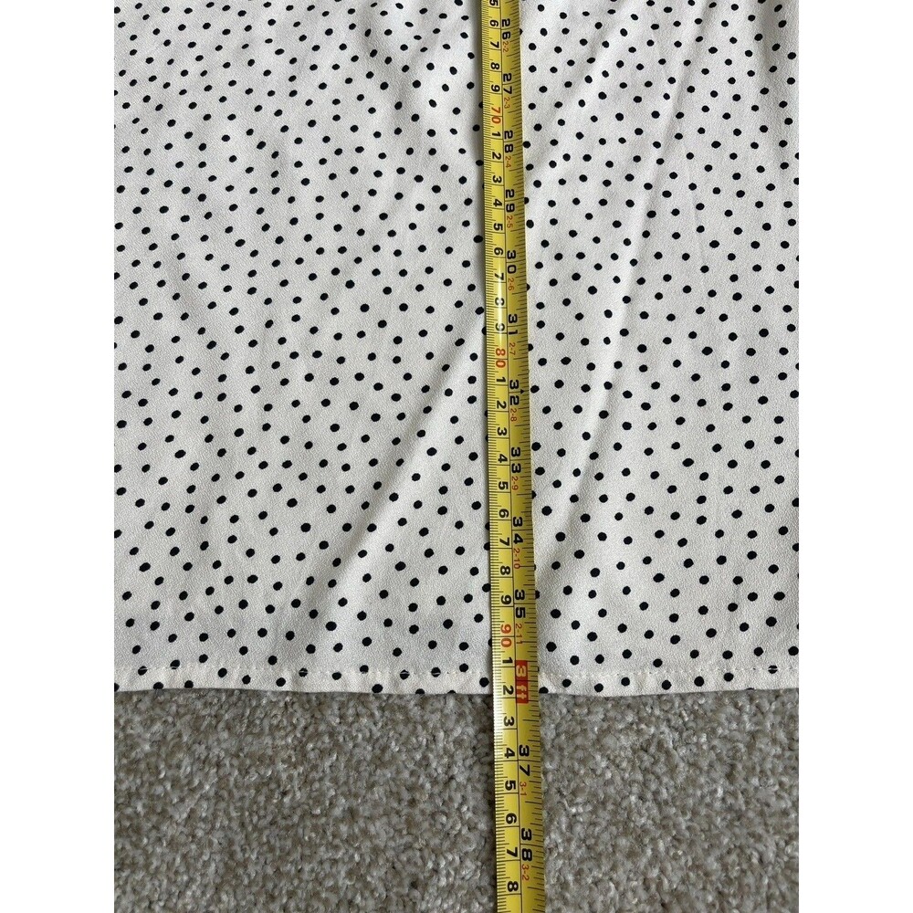 Old Navy Polka Dots Babydoll Mini Dress Lace Trim L Romantic Y2K Dainty Cottage - Picture 10 of 12